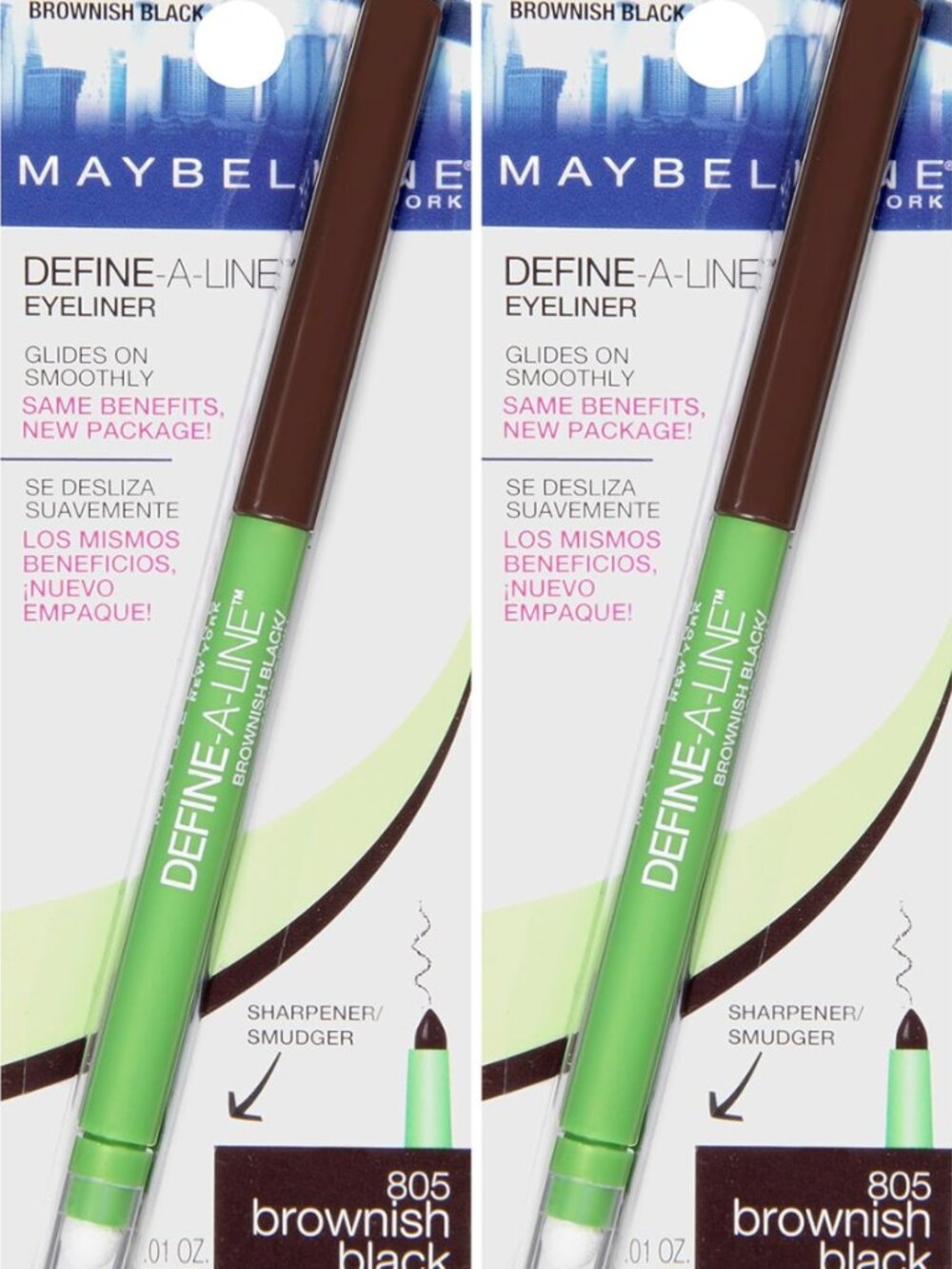 New Maybelline Define-A-Line Eyeliner, Brownish Black